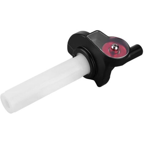 BUNTHAUS Poignées d'accélérateur visuelles de 22 mm pour moto tout-terrain, poignée tournante rouge à rouleaux