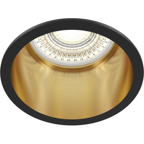 Maytoni Reif Technique Reif Noir avec Downlight Encastré Or