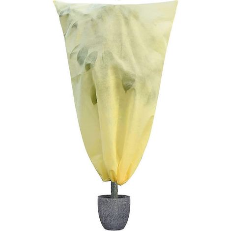Housse d'hiver pour plantes, Voile d'hiver pour plantes avec cordon de serrage, Protection pour plantes, Non-tissé (1/5)