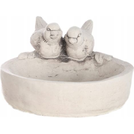 Bain d'oiseaux en béton pour le jardin (1/5)