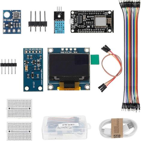 Wetterstations-Set mit Feuchtigkeits- und Umgebungsdrucksensor