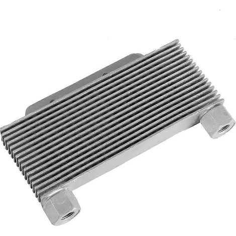 Refroidisseur d'huile moteur en alliage d'aluminium argenté, 15 rangées, pièce universelle pour moto