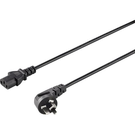 Sygonix SY-5042712 appareils IEC Câble de raccordement noir 2.00 m S592382