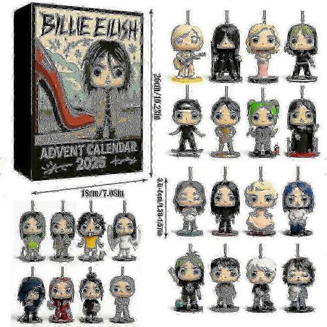 Calendrier de l'Avent collector Billie Eilish avec 24 minifigurines mystères (1/4)