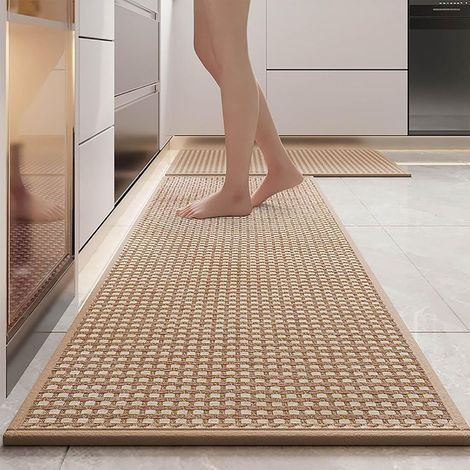 1 Tapis Cuisine 43x150cm, Antidérapant, Absorbant, Lavable, Pour Couloir, Buanderie, Chambre (1/5)