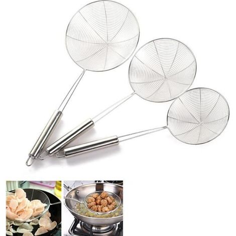 1 x Écumoire araignée,Acier inoxydable,Résistant et durable,Lave-vaisselle,Cuisine et maison (1/4)
