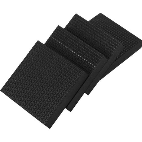 Tapis anti-vibrations carrés en caoutchouc style été, antidérapants et (1/5)