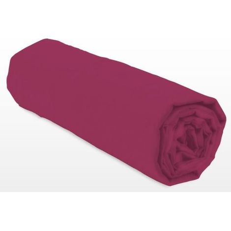 Fitted sheet - LOVELY HOME - LH71613 - 90x190+30 cm - Fuchsia (1/3)