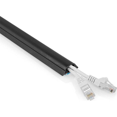 Nedis CMDT3312BK500 conducto para gestión de cables negro 51 cm