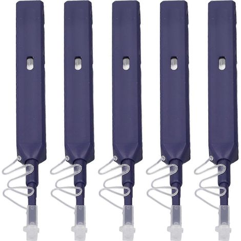 5 Stück Glasfaser-Reinigungsstifte für LC-MU-Steckverbinder mit 1,25 mm Durchmesser (SC, FC, ST, 800+)