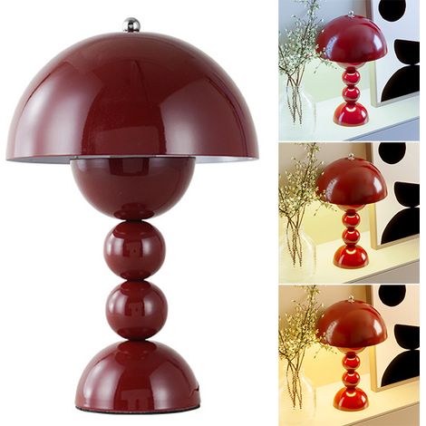 Lampe de table LED, lampe de table champignon à intensité variable, lumière d'ambiance décorative, 3 températures de couleur (1/5)