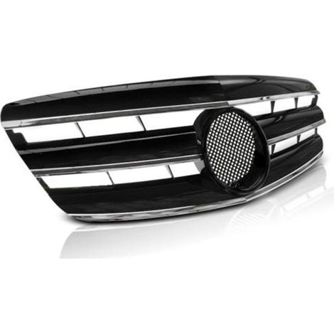 Grille calandre Mercedes classe S W221 05-09 noir chrome-27318156