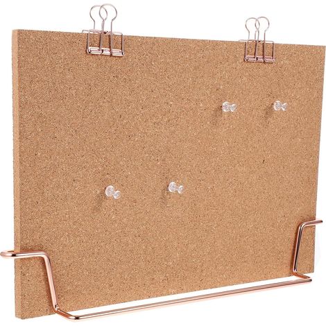 Tableau D'affichage en Liège Marron Cadre Métal, Design Créatif, Facile à Utiliser, Solide, pour Bureau et Espace de Travail (1/5)