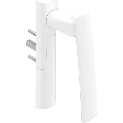 Poignée Sarena intérieure déportée pour profil de 33 à 47 mm d'épaisseur finition blanc RAL 9010 B DS8522 (036) droite - LA CROISEE D.S.