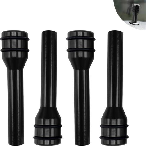 Set mit 4 Abdeckungen für die Türgriffe im Innenraum von Autos, aus kratzfestem und oxidationsbeständigem Metall, mit dekorativem Schutz für die Türstatusknöpfe.