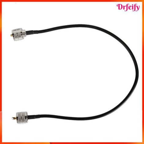 Câble d'antenne - - PL-259 vers PL-259 - 2x coaxial RG58 - 50 Ω - 60 cm (1/5)
