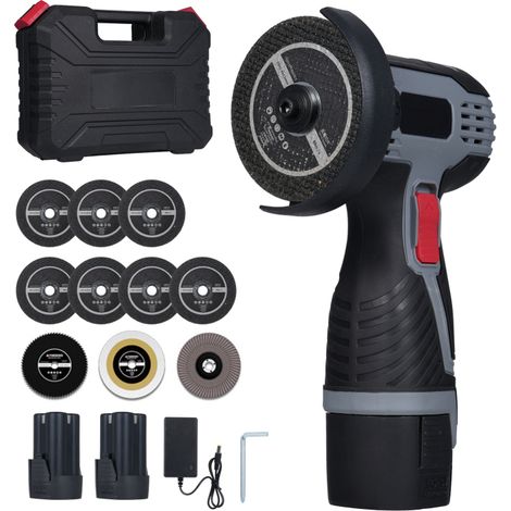 Meuleuse sans balais 17000tr/min – 168V 2x20Ah, LED, coupe brique/bois/pierre/acier (1/4)