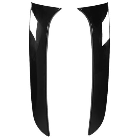 QORVA-Becquet latéral de fenêtre arrière, 2 pièces, noir brillant ABS anti-vieillissement de remplacement pour série 1 F20 F21 2012 – 2019