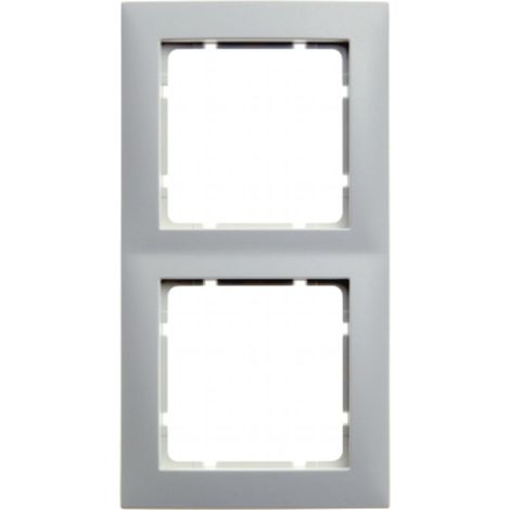 HAGER S1  CADRE 80 X 80 2 ÉLÉMENTS BLANC POLAIRE (1/2)