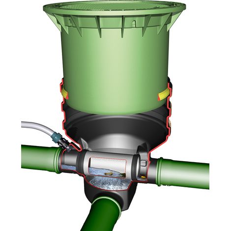 Minimax-Filter Extern, begehb. Teleskop und Deckel grün