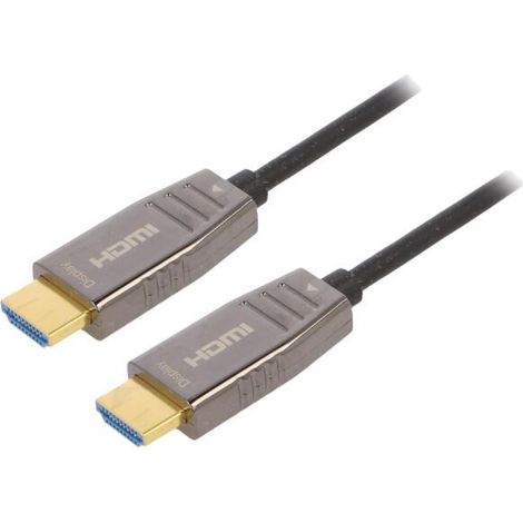 Cable HDCP 2.2.HDMI 2.1.optique UHD 8K 15m - Noir