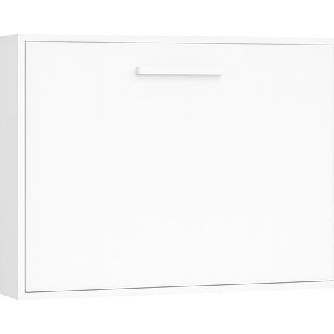 Les Tendances – Lit escamotable horizontal 140x190 cm – Ouverture manuelle assistée – Cadre métal époxy – Panneaux MDF haute densité – Garantie 10 ans (1/5)