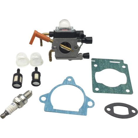 kit carburateur pour stihl hs81 hs81r hs81t hs86 hs86r hs86t taille-haie (1/5)