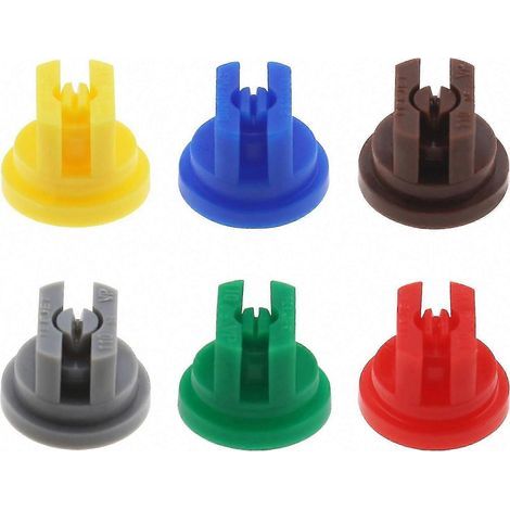 6 Pack 110 Flat Fan Spray Nozzles 0.15-0.6mm for Weed Killer & Herbicide (1/5)