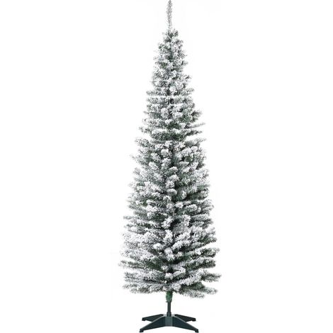 Albero di Natale Artificiale Innevato 180 cm 390 Rami Pino Verde (1/5)