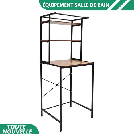 WAOBDLA Lave-linge Sèche-linge Étagère de stockage Salle de bain Économie d'espace Organisateur Rack Économie d'espace Rack debout (1/5)