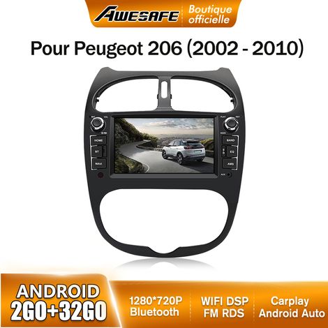 AWESAFE Autoradio Android 13 pour Peugeot 206 (2002-2010) 2Go+32Go avec 7'' Écran Tactile GPS Carplay Android Auto Bluetooth (1/5)