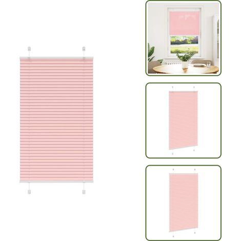 Plissee Rosa 70x100 cm Stoffbreite 69,4 cm Polyester - Plissee - Plissees - Faltrollo - Jalousie (1/5)