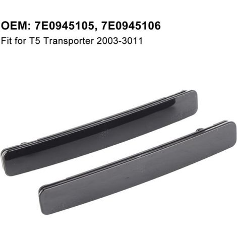 HURRISE 7E0945106 Paire Lumière de Réflecteur de Pare-Chocs Arrière pour T5 2003-3011 7E0945105 auto clignotants Noir Noire (1/5)