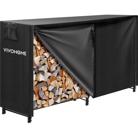 1 Support Bûches Avec Housse, Acier 1,2mm, Oxford 600D, Imperméable, Intérieur Extérieur (1/5)