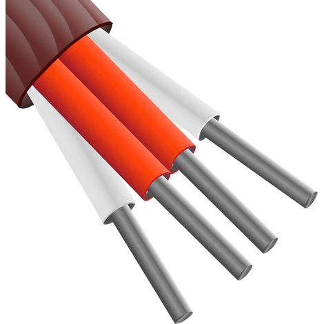 Câble capteur de températures à résistance (RTD) type RTD RS PRO, 25m, Non blindé, temp. max. +200°C, gaine PTFE ( Prix pour 1 ) (1/2)