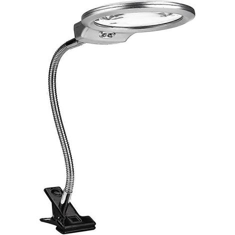 Loupe flexible à pince avec clip de bureau, loupe LED réglable, outil de réparation de bijoux et de montres (1/5)