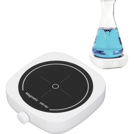 Mini agitateur magnétique, agitateur magnétique portatif, agitateur magnétique à interface USB, agitateur pour liquides, café, lait, vin rouge, agitateur magnétique de laboratoire, alimenté par USB. (1/5)