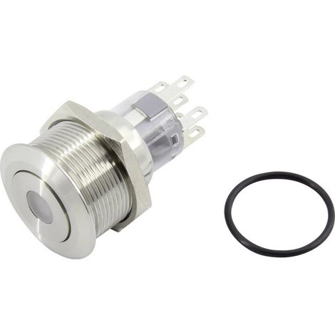 TRU COMPONENTS 1602495 TC-GQ22-A-22D/B/12V/S203 Drucktaster 250 V 5 A 2 x Aus/(Ein) tastend Blau IP