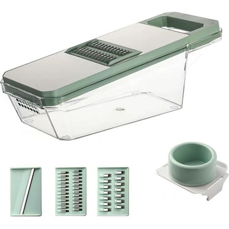 Affettatrice a mandolina 3 in 1 - Grattugia per verdure - Affettatrice sottile - Grattugia per verdure - Grattugia da cucina - Accessori da cucina (1/2)