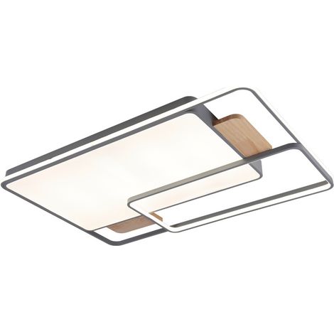 Plafón LED “Indus” (225W 3CCT 14500lm) – Madera/Negro (1/5)