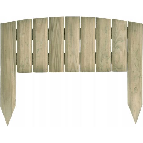 Rasenzaun aus Holz, Gartenpalisade, 40 cm