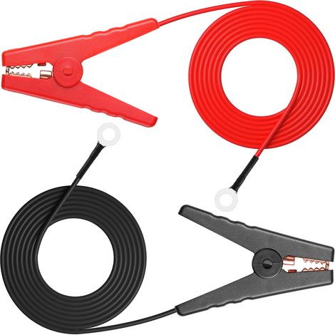 Fil de clôture électrique de 0,9 m, kit de connexion de clôture électrique avec pince crocodile pour connecteurs de clôture électrique, clôture électrique solaire
