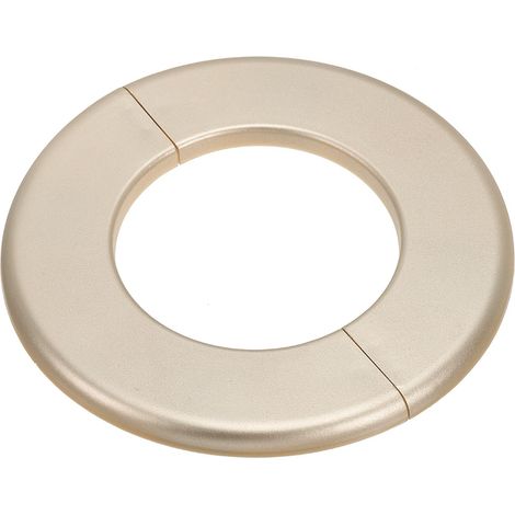 Plaque d'Écussons Auto-Adhésive Ronde 3.07"/78mm, Couverture Murale en ABS pour Tuyau d'Eau, Cache Mitigeur Douche Boucles Rosace Robinet Chauffage Plomberie, Doré (1/5)