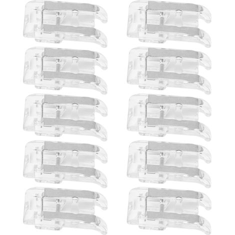 10 Pièces Pieds de Buse pour Machine à Coudre, Accessoires Polyvalents en Point Satin (1/5)