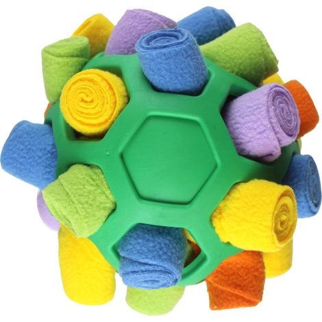 Balle reniflante pour chien, jeu interactif et ludique, jouet anti-morsure, convient aux chiens de petite et moyenne taille. (1/3)
