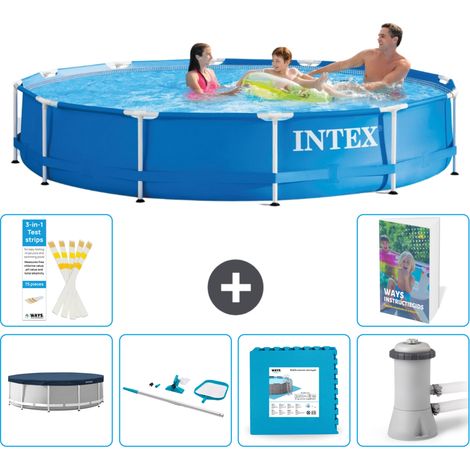 Frame Pool Rund - 366x76 cm - 7-teilig S121