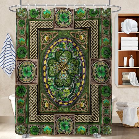 Rideau de douche tissu polyester 180x180 fluide bâche de douche pour éviter les moisissures dans une pièce humide (1/5)
