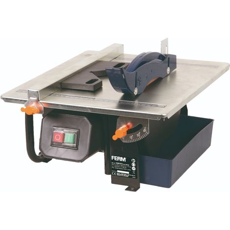 Ferm – Coupe-carreaux 600W TCM1010 – Lame diamant 180mm – Refroidi à eau pour coupe précise – Capacité 34mm à 90° (1/5)