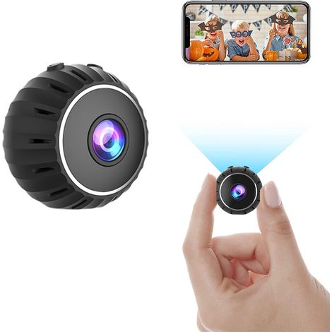 Caméra de surveillance bébé cachée sans fil avec vision nocturne infrarouge HD et enregistreur vidéo intérieur.