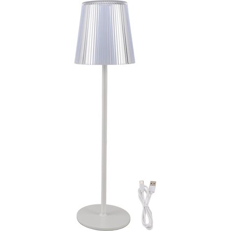 Ortviai Lampe de Table Sans Fil Rechargeable 2000 mAh, IP54 Étanche, Touch Dimmable Blanc pour Bureau, Chambre, Camping (1/5)